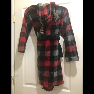 The Children's Place Plaid Antler Robe - Kids